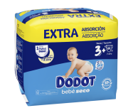 Dodot Bebé Seco Talla 3 Extra 7-11 kg - Pack 66 Unidades