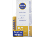 Nivea Sun UV Face Sensitive FPS 50 + Labello Sun Protect FPS 30 (Pack)