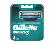 Gillette Mach3 Recambios para Maquinilla Hombre (Pack 4)