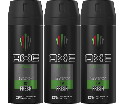 AXE Body Spray Africa Pack 3 x 150 ml