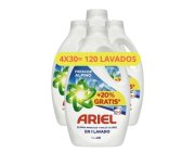 Ariel Detergente Líquido Frescor Alpino 4x1,35L - 4x30 lavados