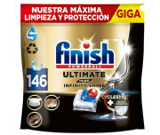 Finish Ultimate Plus Infinity Shine, Pastillas para el Lavavajillas 146 pastillas