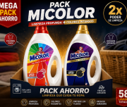 Pack Micolor detergente colores vivos + oscuros intensos