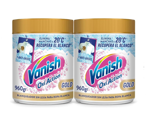 Vanish Oxi Action Gold Quitamanchas en Polvo para Ropa Blanca 1,9kg