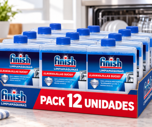 Finish Limpiamáquinas Lavavajillas 250ml Pack de 12