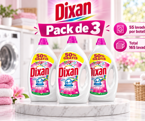 Dixan Gel Adiós al Separar Total 4+1 Pack 3 (165 Lavados)