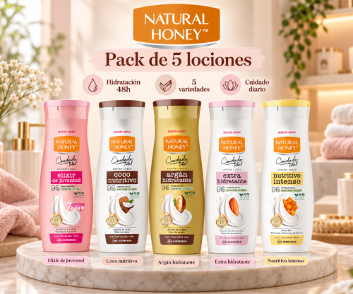 Pack Lociones Natural Honey Cuidado Total