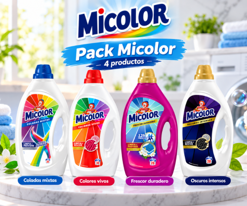 Pack 4 Micolor: Todo para tu colada perfecta