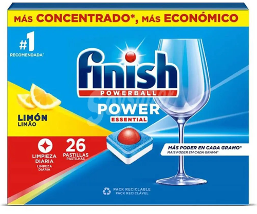 Finish Powerball Todo en 1 Limón - 26 Pastillas